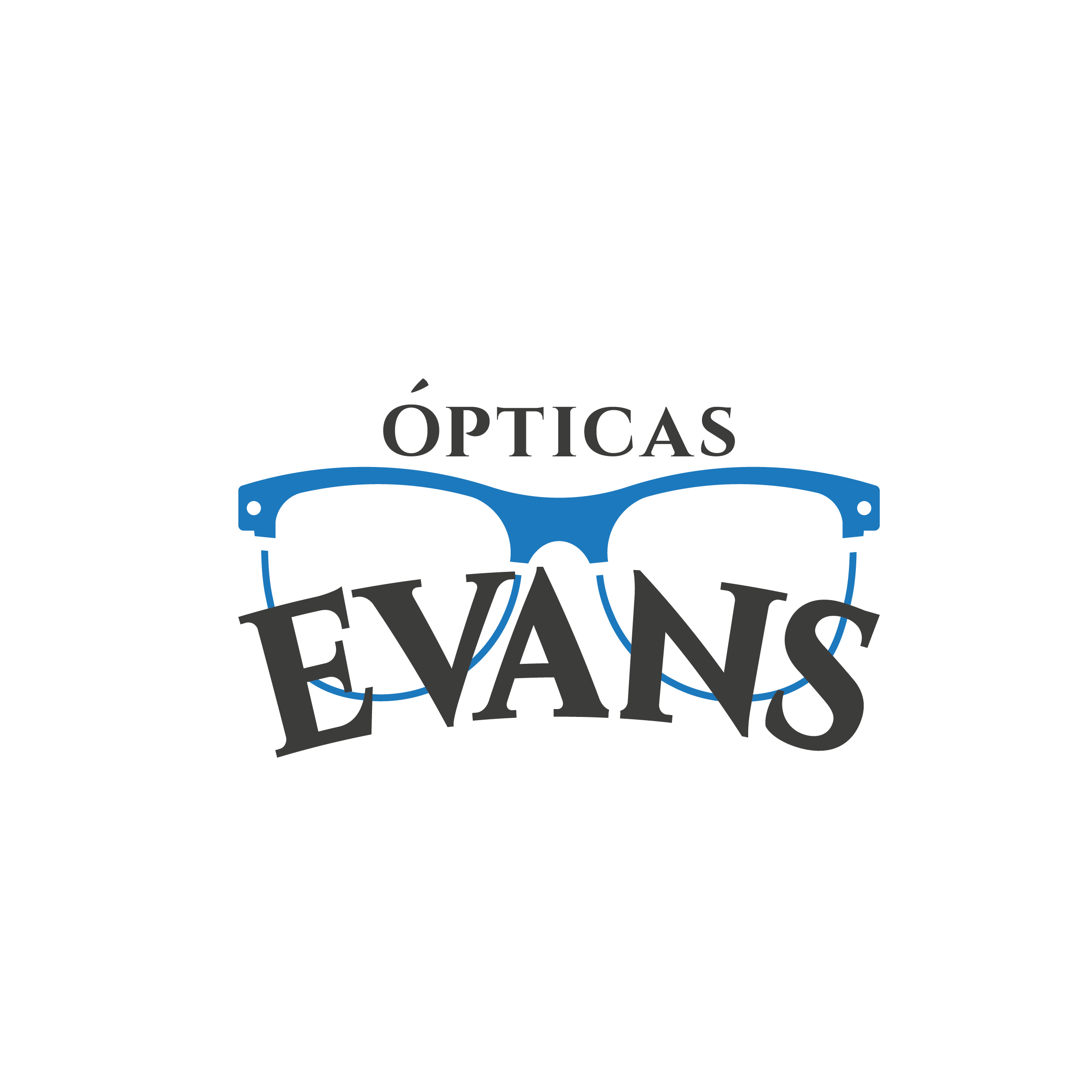 logotipo optica evans